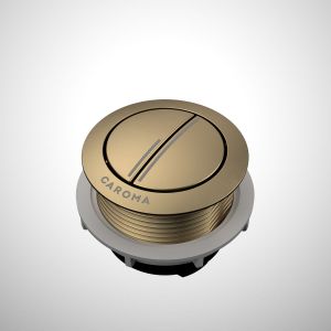 Urbane II Wall Faced Close Coupled Flush Button - Brushed Brass