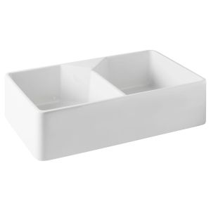 Chester 80X50 Nth Double Bowl Fireclay Sink - No Overflow