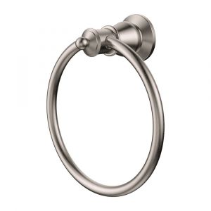 Lillian Towel Ring, Brushed Nickel