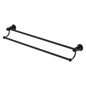 Lillian Double Towel Rail, Matte Black