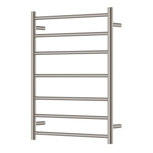 Isabella Heated Towel Rail, 600 x 800mm, Brushed Nickel