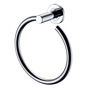 Kaya Hand Towel Ring, Chrome