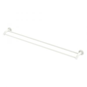 Kaya Double Towel Rail, 900mm, Matte White