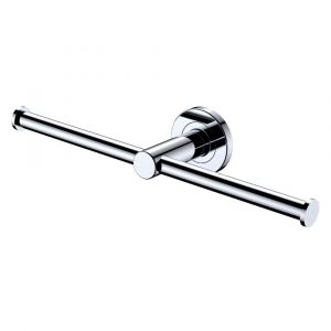 Kaya Double Roll Holder, Chrome