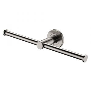 Kaya Double Roll Holder, Brushed Nickel