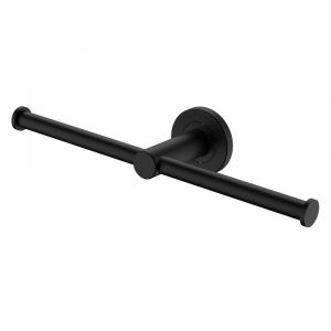 Kaya Double Roll Holder, Matte Black