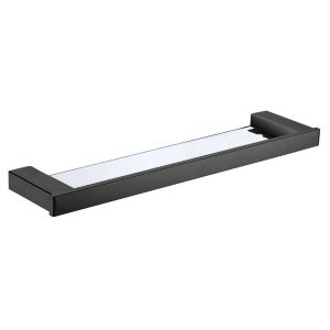 Koko Glass Shelf, Matte Black