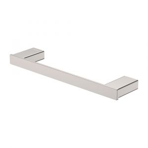 Tono Single Towel Rail, 300mm, Brushed Nickel