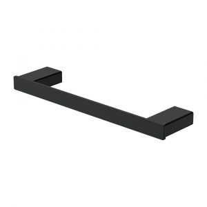 Tono Single Towel Rail, 300mm, Matte Black