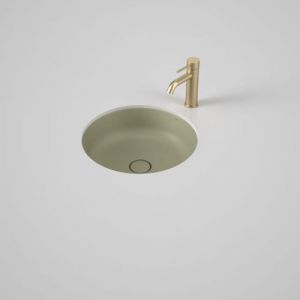 Caroma Liano II 440mm Round Under/Over Counter Basin - Matte Green