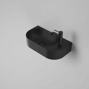 Caroma Liano II Hand Wall Basin (1 Tap Hole) - Matte Black