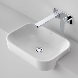 Luna Semi Recessed Basin Without Tap Landing - 0 Tap Hole