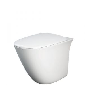 RAK Sensation Wall-Faced Toilet Suite - Pan + Seat + GEBERIT Sigma In-Wall Cistern, P-Trap