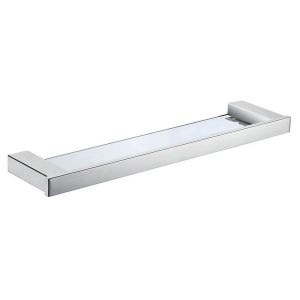 Koko Glass Shelf, Chrome