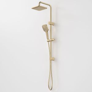Luna Multi-Function Rail Shower with Overhead - Brushed Brass