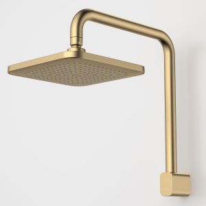 Luna Fixed Overhead Shower - Brushed Brass