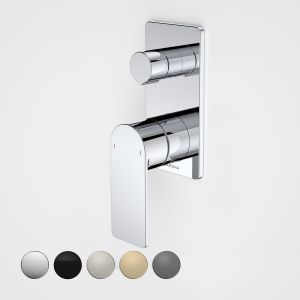 Urbane II Bath/Shower Mixer With Diverter, Rectangular Cover Plate - Chrome
