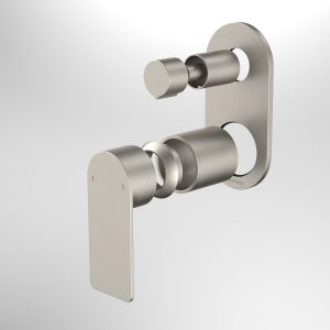 Urbane II Bath/Shower Mixer With Diverter Trim Kit, Round Cover Plate - Brushed Nickel