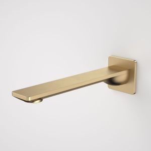 Urbane II 220mm Basin/Bath Outlet, Square Cover Plate - Brushed Brass