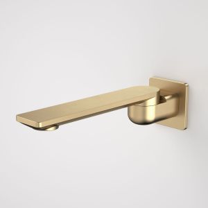 Urbane II 220mm Bath Swivel Outlet, Square Cover Plate - Brushed Brass