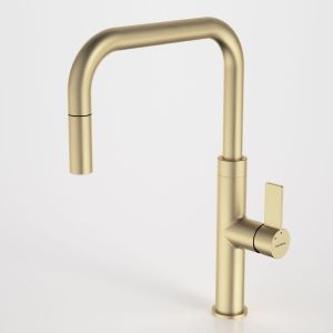 Urbane II Pull Out Sink Mixer - Brushed Brass