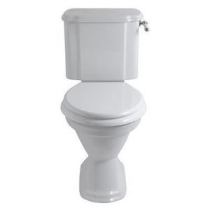 Birmingham Close Coupled Toilet - White Seat