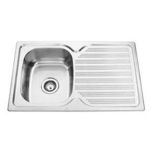 Traditionell BK78.1LHB Single Bowl Sink 1TH Stainless Steel Left Hand Side