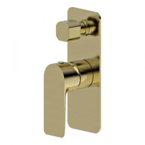 Luxus Shower Divertor Mixer Brushed Gold
