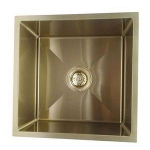 Arcko Lux Under/Overmount Single Bowl Sink Brushed Gold