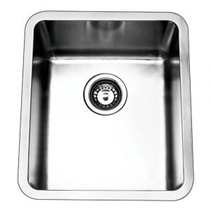 Traditionell BKR4438 Under/Overmount Single Bowl Sink Stainless Steel