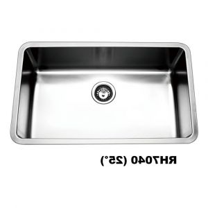 Traditionell BKR4474 Under/Overmount Single Bowl Sink Stainless Steel