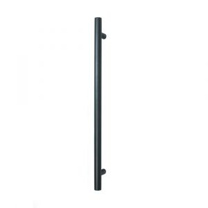 Vertical Single Heated Towel Bar BLK-VTR-950 Black