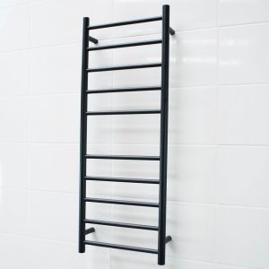 Round Non Heated Towel Rail BLTR430 Black