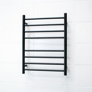 Round Non Heated Towel Rail BLTR530 Black