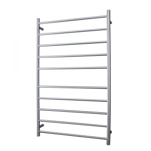 Round Heated Towel Rail BRU-RTR04RIGHT Brushed Satin