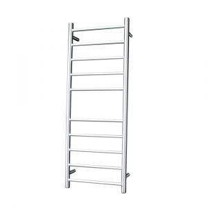 Round Heated Towel Rail BRU-RTR430RIGHT Brushed Satin
