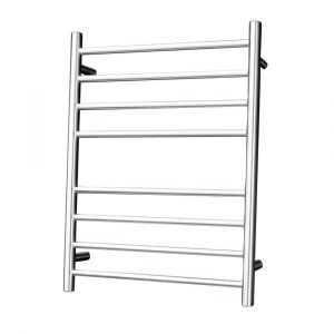 Round Heated Towel Rail BRU-RTR530RIGHT Brushed Satin
