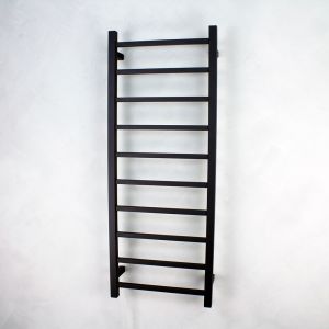 Square Heated Towel Rail BSTR430LEFT Black