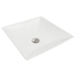 Panchi Above Counter Basin in Gloss White