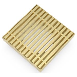 Builders Shower Grate - Mini, Brushed Gold