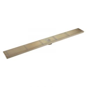 Builders 600mm Shower Grate - AU, Brushed Gold