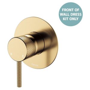 Axle Wall Mixer Dress Kit Large Round Plate in Urban Brass
