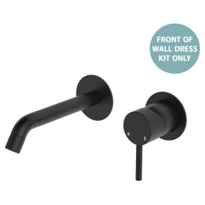 Axle Wall Basin/Bath Mixer Dress Kit Round Plates 160mm Outlet in Matte Black