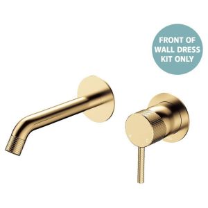 Axle Wall Basin/Bath Mixer Dress Kit Round Plates 160mm Outlet in Urban Brass
