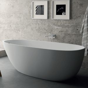 Domus Living Merula Freestanding Bath in Matte White