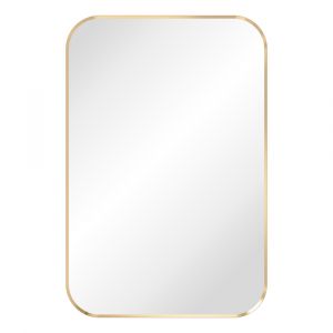 Tono Urban Brass Soft Square Framed Mirror, 600 x 900mm