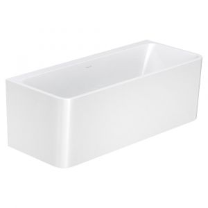 Delta Back-To-Wall Acrylic Bath with Overflow, 1700mm