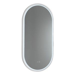 Gatsby 450 LED Mirror with Dimester and Portable Magnifier - Milano White