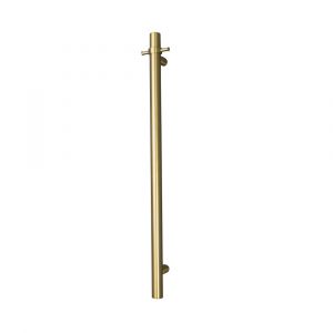 Vertical Single Heated Towel Bar GLD-VTR-950 Brushed Gold
