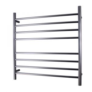 Round Heated Towel Rail GMG-RTR06LEFT Gun Metal Grey